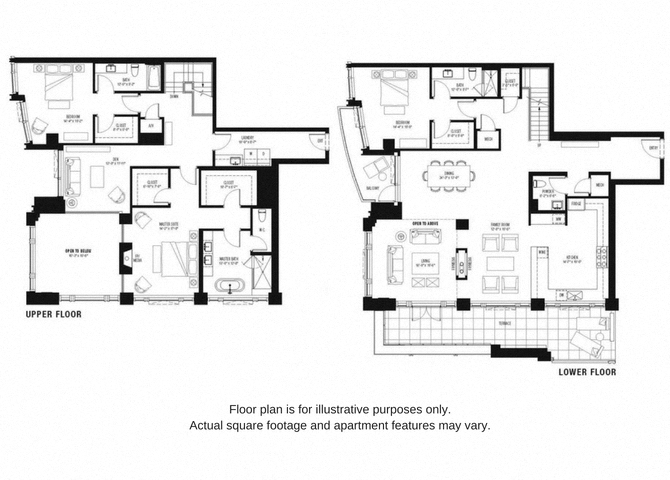 Floor plan for 3 beds, 3.5 baths, 3665 sqft
